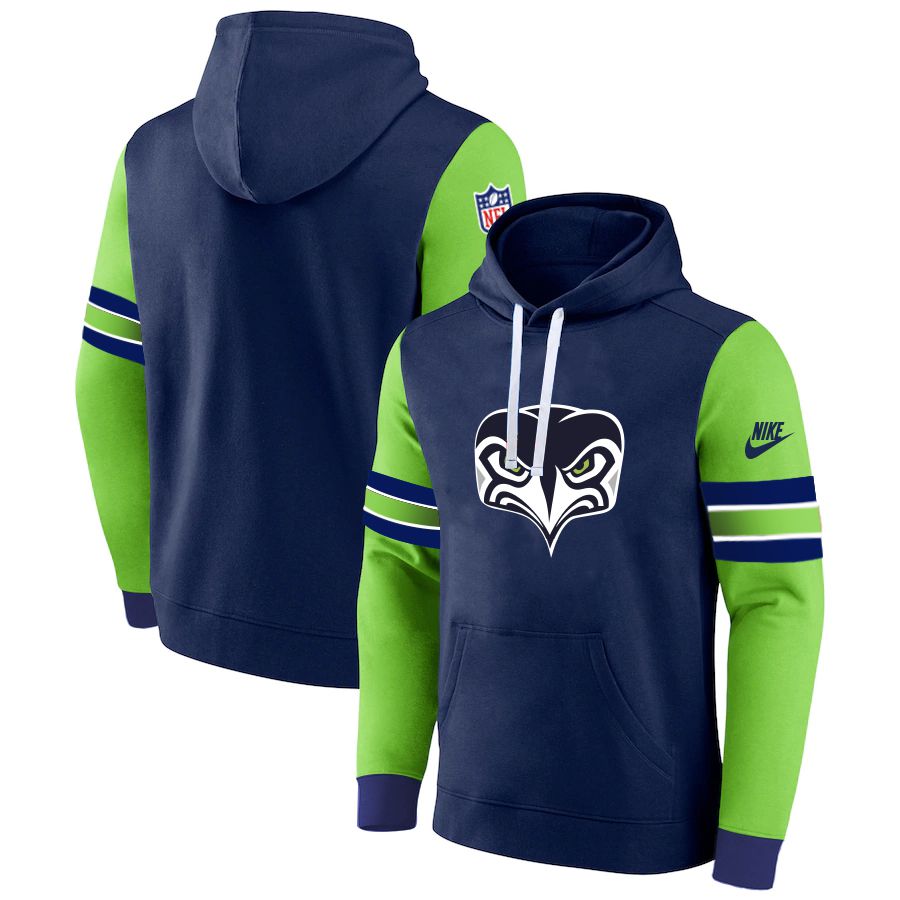 Men 2023 NFL Seattle Seahawks blue Sweatshirt style 1031->minnesota vikings->NFL Jersey